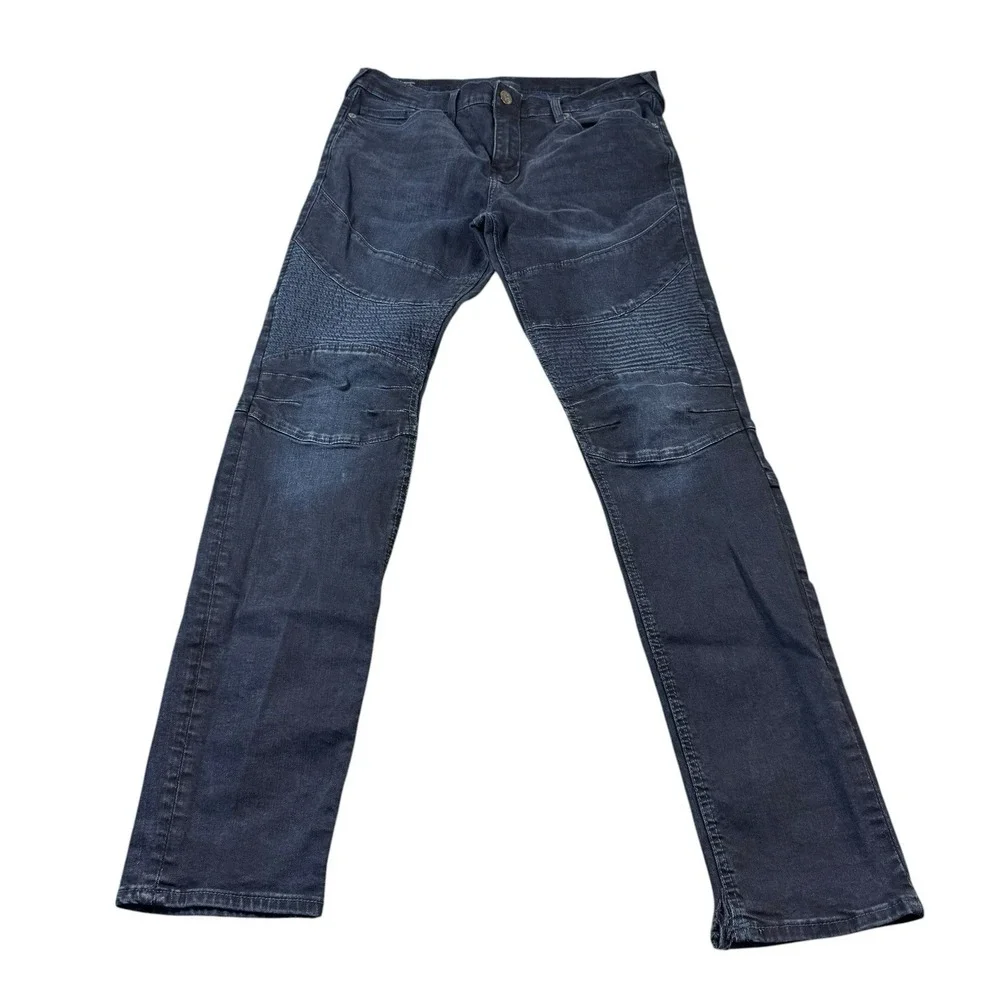 True Religion Blue Moto Rocco Men's Jeans Size 34x34